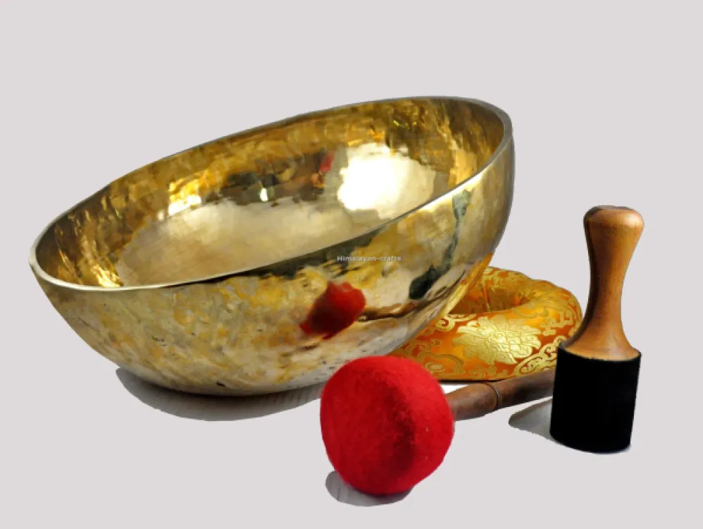 Big 20 Inch Himalayan Standing Singing Bowl – Handmade in Nepal Sound Therapy Bowl for Meditation & Energy Healing