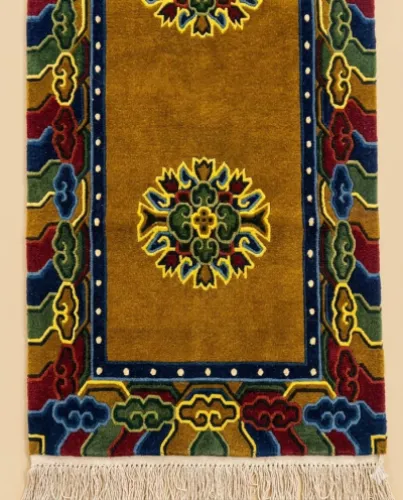 Tibetan Cloud-Band Medallion Runner