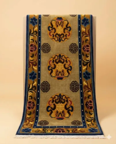 Tibetan Shou Medallion Runner