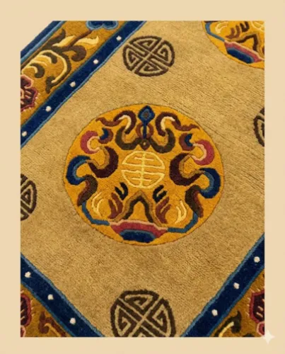 Tibetan Shou Medallion Runner